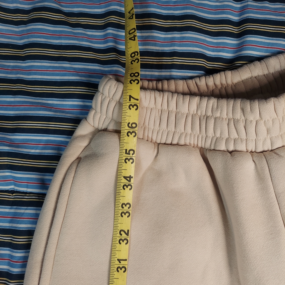 Comfrt Signature Sweatpants Bone Ivory High Waisted Joggers - Size Small EUC - Picture 7 of 7